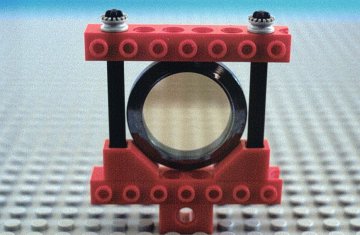 Fig. 1. Lens holder carrying a pellicle beam-splitter.